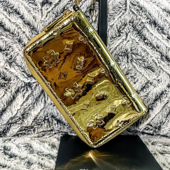 EUC - MICHAEL KORS JET SET PHONE CASE WALLET (ROSE GOLD - PATENT LEATHER) - Picture 2 of 6